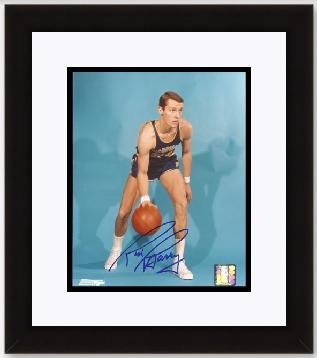 Rick Barry Autographed Golden State Warriors 8x10 Photo - Hall of Famer - Custom Framed