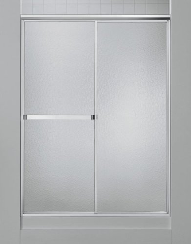 Sterling Standard 660 series hammered glass 65 x 49 to 54 framed by pass shower doors 660B-54S