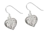 Silver Ladies' Filigree Open Heart Ho...