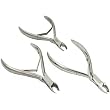 3 Stainless Steel Cuticle Nippers Manicure Nail Tools