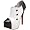 White PU/Black Patent
