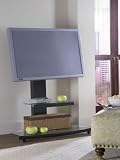 Powell Matte Black Flat Panel TV & Component Stand