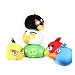 Lujex(TM) Set of 6 Angry Birds Bamboo charcoal toys Bird and Pig Doll iPhone Game Toys