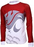 NCAA Boys' Washington State Cougars Long Sleeve Performance BMX Jersey (Multi, Medium (8-10))