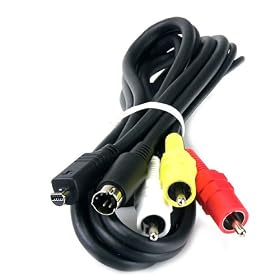 High Grade - TV Lead for Sony DCR-SX30E Flash Memory Handycam Camcorder - AV / AUDIO VIDEO Connecting Cable - Length: 1.5m - AAA Products - 12 Month Warranty