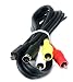 High Grade - TV Lead for Sony DCR-SX30E Flash Memory Handycam Camcorder - AV / AUDIO VIDEO Connecting Cable - Length: 1.5m - AAA Products - 12 Month Warranty
