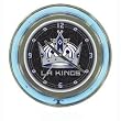 NHL Los Angeles Kings Neon Clock - 14 inch Diameter