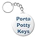 A&T Designs Porta Potty Keys 2.25â€ Keychain Bathroom Restroom Portable Toilet