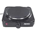 Aroma AHP-303 Single Hot Plate, Black