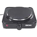 Aroma AHP-303 Single Hot Plate, Black