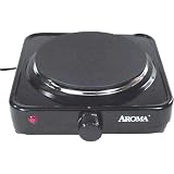 Aroma AHP-303 Single Hot Plate, Black by Aroma