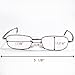 Silver Folding Foldable Full Frame Rim Reading Glasses Eyeglasses Eyewear + Carrying Protective Hard Case +2.00