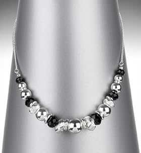Silver Plated Mixed Gem Collar Necklace