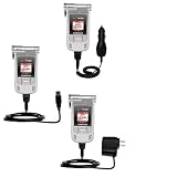 Deluxe Kit for the Samsung SCH-A970 includes a USB cable with Car and Wall Charger - Gomadic Brand w/ TipExchange Technology