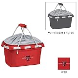Texas Tech Red Raiders NCAA Metro Basket (Red) (Embroidered Logo)