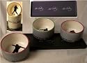 Elvis Presley Porcelain Tray W/ 3 Bowls