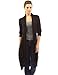 PattyBoutik Women's Long Sleeve Curved Hem Open Cardigan