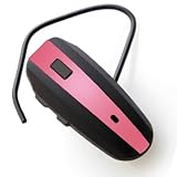 Suave Baby Pink Handsfree Bluetooth Earbud Headset with Detacheable Ear Hook For Motorola Droid Bionic