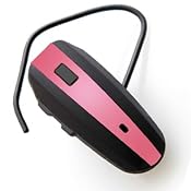 Suave Baby Pink Handsfree Bluetooth Earbud Headset with Detacheable Ear Hook For Motorola Droid Bionic