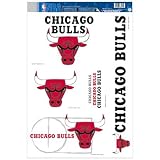 Chicago Bulls Official Logo 11"x17" Ultra Decal Window Cling Set