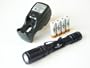OLIGHT TACTICAL T25-T w. Cree Q5 WC LED 3 levels, 3 modes, 190 lumens with 4 pcs pre-charged Tenergy AA NiMH 2300mah and a T-2833 Compact Charger