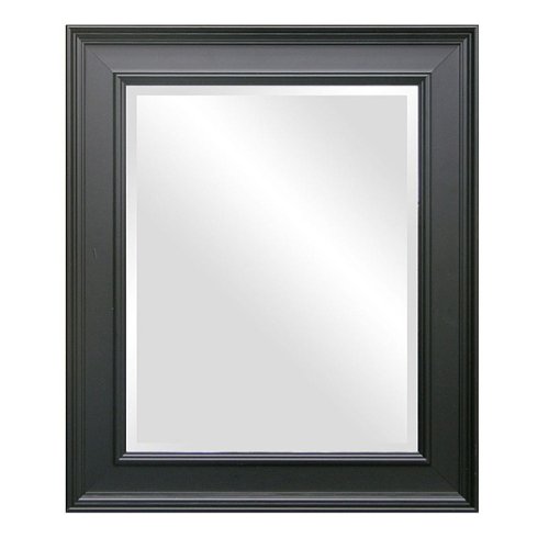 Classic Beveled Mirror - Black