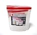Imperial Home Cereal Dispenser 3 Piece Set, Airtight Plastic Food Storage Containers with Lids. Pantry Organization for Cereal, Flour, Sugar, Any Snack, Keeps Food Dry & Fresh, Clear with Red Lids
