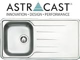 Astracast Topaz 1.0 Stainless Steel Kitchen Sinks Inset Single Bowl