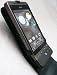 EMARTBUY HTC HERO FLIP CASE COVER WITH BUILT IN PHONE HOLDER BLACK AND LCD SCREEN PROTECTOR
