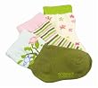 Robeez Girl's Eco Organic Socks 3/pk