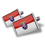 Cufflinks "Hesse" Flag region: Germany - Hand Made Cuff Links