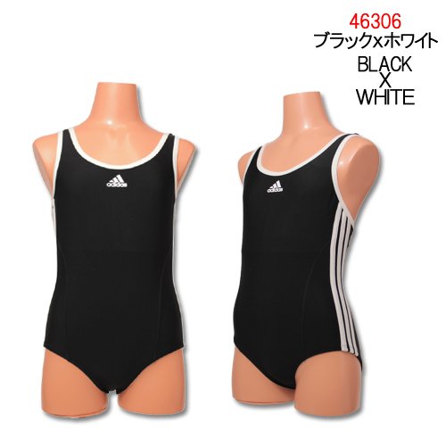 【dj395 adidas（アディダス水着）女児（ガールズ） ワンピース水着〔スクール水着〕】