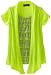 Amy Byer Girls 7-16 Stripe Tier Inset Twofer Shirt