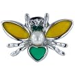 Pearl Fly Animal Brooches Pin
