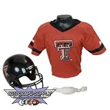 Texas Tech Red Raiders NCAA Football Helmet and Jersey Set