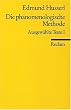 Die ph�nomenologische Methode: Ausgew�hlte Texte I