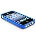 niceEshop Clear Blue TPU Rubber Skin Case Cover for iPhone 4 4S