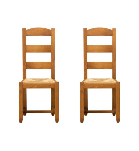 2 Hemsley Rush Seat Dining Chairs