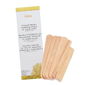 Gigi Natural Muslin Epilating Strips & Applicators