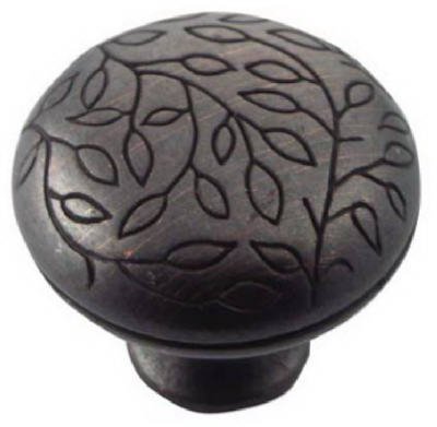 Mng Hardware MG-15113 1.5-Inch Bronze Vine Cabinet Knob - Quantity 25 On Sale