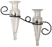 Double Amphora Glass on Knotted Metal Sconce Clear
