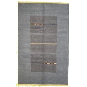 6x9 Blue Hand Knotted Wool Nepal Rug by Heritage Unlimited