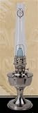 Aladdin Kerosene Mantle Brushed Stainless Steel Table Lamp