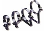 Sniper 14120NOS Black Powdercoated Steel Standard Replacement Nitrous Bottle Bracket - Set of 2