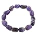 Sterling Silver Amethyst Beaded Stretch Bracelet, title=