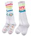 Sport Style Peace and Love Knee Socks