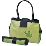 Holly Aiken Bomber Diaper Tote Bag, Bird, Avocado/Olive