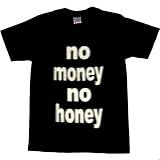 NO MONEY NO HONEY Ｔシャツ ブラック 非モテ