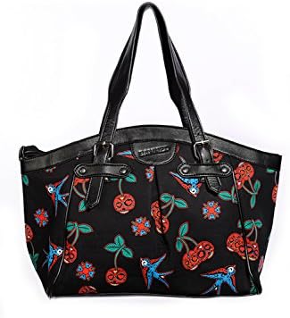 Banned Alternative Apparel UK Cherry Skull and Swallows Shoulder Bag Purse
