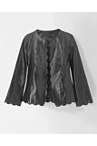 Cropped Snake Embossed Suede Jacket